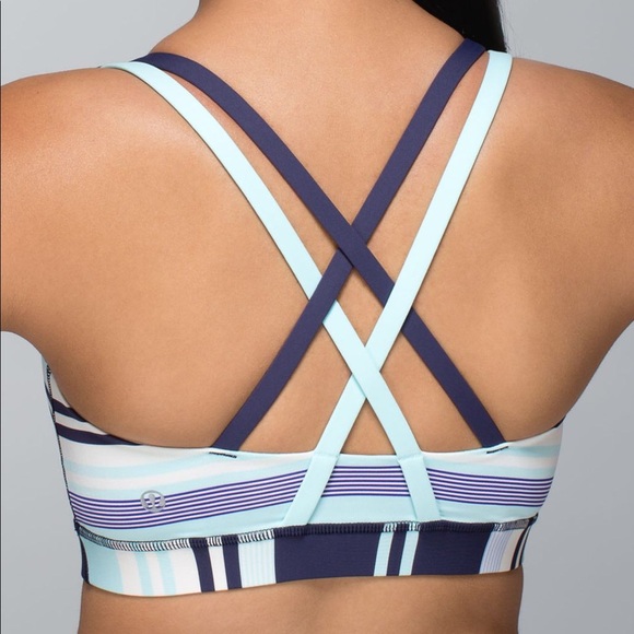 lululemon athletica Other - Lululemon Energy Sports Bra Blue Cadet Aquamarine